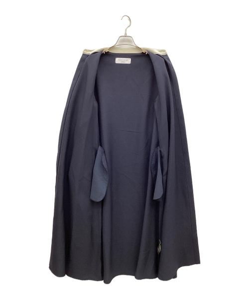 SHIPS any（シップスエニィ）SHIPS any (シップスエニィ) ダブルクロス Aライン シャツワンピース ネイビー サイズ:Fの古着・服飾アイテム