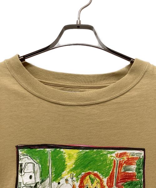 FACETASM（ファセッタズム）FACETASM (ファセッタズム) MASKED CYCLIST BIG TEE ベージュ サイズ:5の古着・服飾アイテム