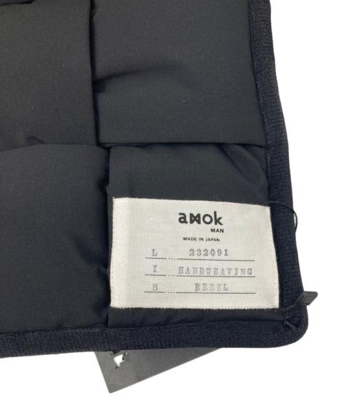 amok（アモク）amok (アモク) HANDWEAVING STOLE ブラック 未使用品の古着・服飾アイテム