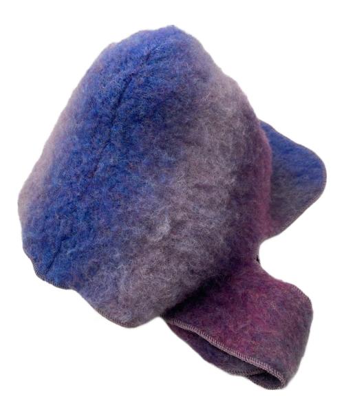 KAMIYA（カミヤ）KAMIYA (カミヤ) CA4LA (カシラ) Dyeing Knit Do-rag パープル サイズ:Fの古着・服飾アイテム