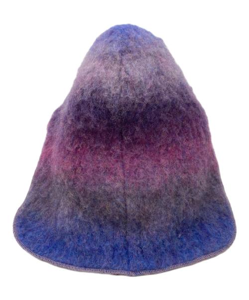 KAMIYA（カミヤ）KAMIYA (カミヤ) CA4LA (カシラ) Dyeing Knit Do-rag パープル サイズ:Fの古着・服飾アイテム