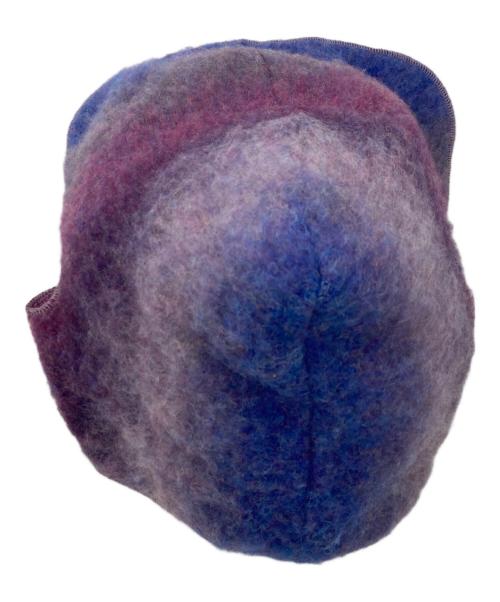 KAMIYA（カミヤ）KAMIYA (カミヤ) CA4LA (カシラ) Dyeing Knit Do-rag パープル サイズ:Fの古着・服飾アイテム