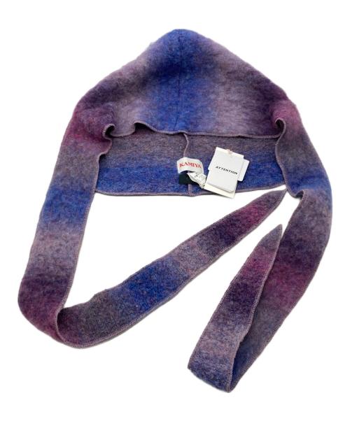 KAMIYA（カミヤ）KAMIYA (カミヤ) CA4LA (カシラ) Dyeing Knit Do-rag パープル サイズ:Fの古着・服飾アイテム