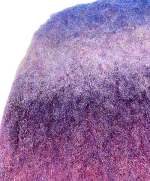 KAMIYA（カミヤ）KAMIYA (カミヤ) CA4LA (カシラ) Dyeing Knit Do-rag パープル サイズ:Fの古着・服飾アイテム
