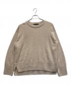 23区ニジュウサンク）の古着「カシミヤブレンド クルーネック ニット」｜ベージュ
