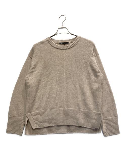 23区（ニジュウサンク）23区 (ニジュウサンク) カシミヤブレンド クルーネック ニット ベージュ サイズ:38 未使用品の古着・服飾アイテム
