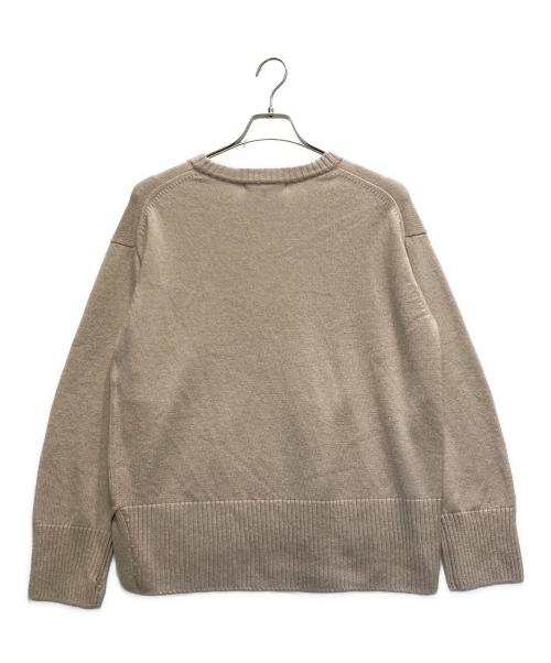 23区（ニジュウサンク）23区 (ニジュウサンク) カシミヤブレンド クルーネック ニット ベージュ サイズ:38 未使用品の古着・服飾アイテム