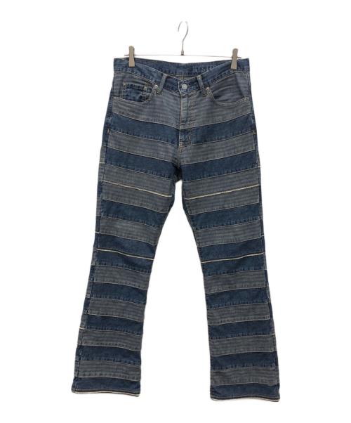 Hysteric Glamour（ヒステリックグラマー）Hysteric Glamour (ヒステリックグラマー) スクラッチフレアデニムパンツ ブルー サイズ:31の古着・服飾アイテム