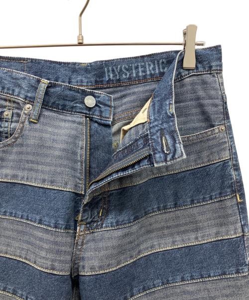 Hysteric Glamour（ヒステリックグラマー）Hysteric Glamour (ヒステリックグラマー) スクラッチフレアデニムパンツ ブルー サイズ:31の古着・服飾アイテム