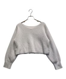 JUSGLITTY（ジャスグリッティー）の古着「2WAYウールカシミヤプルオーバー」｜グレージュ