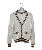 Drumohrドルモア）の古着「Vネックカーディガン」｜ホワイト