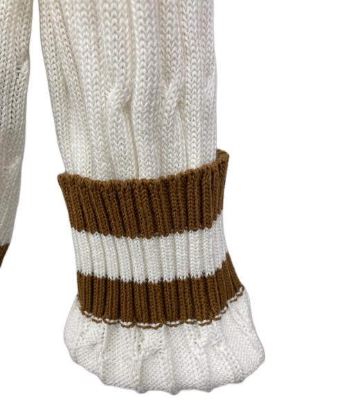 Drumohr（ドルモア）Drumohr (ドルモア) Vネックカーディガン ホワイト サイズ:46の古着・服飾アイテム