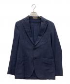 LATORREラトーレ）の古着「コットンリネンテーラードジャケット」｜ネイビー