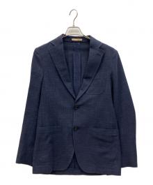 LATORRE（ラトーレ）の古着「コットンリネンテーラードジャケット」｜ネイビー