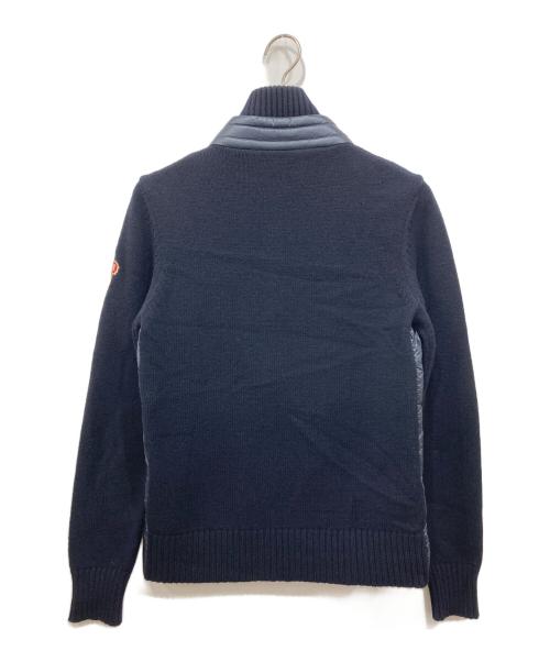 MONCLER GRENOBLE（モンクレール グルノーブル）MONCLER GRENOBLE (モンクレール グルノーブル) CARDIGAN TRICOT(カーディガントリコット)ニットコンビダウンジャケット ネイビー サイズ:Sの古着・服飾アイテム
