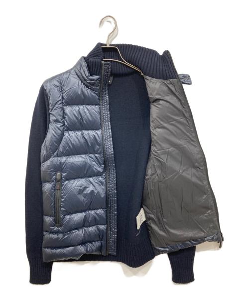 MONCLER GRENOBLE（モンクレール グルノーブル）MONCLER GRENOBLE (モンクレール グルノーブル) CARDIGAN TRICOT(カーディガントリコット)ニットコンビダウンジャケット ネイビー サイズ:Sの古着・服飾アイテム