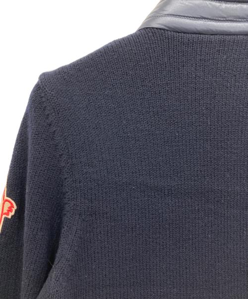 MONCLER GRENOBLE（モンクレール グルノーブル）MONCLER GRENOBLE (モンクレール グルノーブル) CARDIGAN TRICOT(カーディガントリコット)ニットコンビダウンジャケット ネイビー サイズ:Sの古着・服飾アイテム