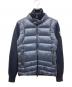 MONCLER GRENOBLE（モンクレール グルノーブル）の古着「CARDIGAN TRICOT(カーディガントリコット)ニットコンビダウンジャケット」｜ネイビー