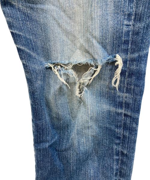 Hysteric Glamour（ヒステリックグラマー）Hysteric Glamour (ヒステリックグラマー) スタッズダメージデニムパンツ インディゴ サイズ:71cm (W28)の古着・服飾アイテム