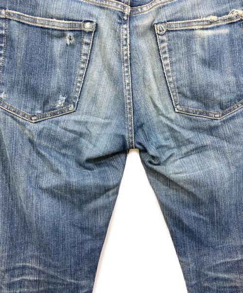 Hysteric Glamour（ヒステリックグラマー）Hysteric Glamour (ヒステリックグラマー) スタッズダメージデニムパンツ インディゴ サイズ:71cm (W28)の古着・服飾アイテム