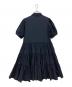 trefle+1 (トレフルプラスワン) パフスリーブティアードワンピース ネイビー サイズ:F 未使用品：10000円