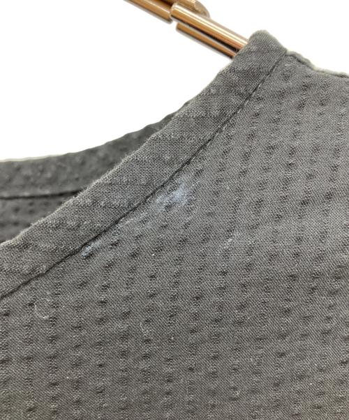 Spick and Span（スピック＆スパン）Spick and Span (スピック＆スパン) ノースリティアードサッカーワンピース ブラック サイズ:FREEの古着・服飾アイテム