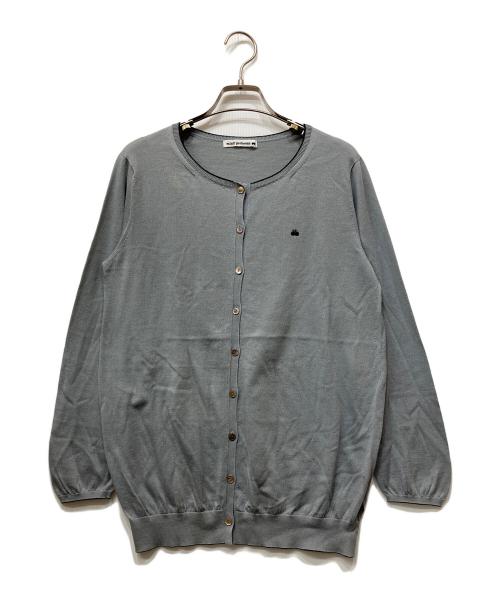 mina perhonen（ミナ ペルホネン）mina perhonen (ミナ ペルホネン) コットンニットカーディガン グレー サイズ:36の古着・服飾アイテム