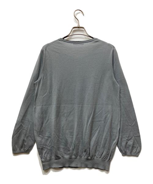 mina perhonen（ミナ ペルホネン）mina perhonen (ミナ ペルホネン) コットンニットカーディガン グレー サイズ:36の古着・服飾アイテム