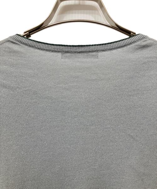mina perhonen（ミナ ペルホネン）mina perhonen (ミナ ペルホネン) コットンニットカーディガン グレー サイズ:36の古着・服飾アイテム