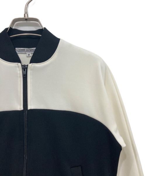 COMME des GARCONS（コムデギャルソン）COMME des GARCONS (コムデギャルソン) バイカラートラックジャージ ホワイト×ブラック サイズ:Mの古着・服飾アイテム