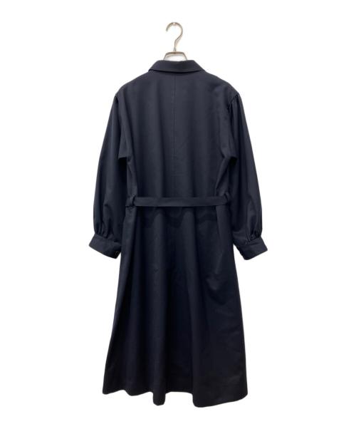 tricot COMME des GARCONS（トリココムデギャルソン）tricot COMME des GARCONS (トリココムデギャルソン) ベルト付ラウンドカラーワンピース ネイビー サイズ:Sの古着・服飾アイテム