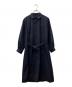 tricot COMME des GARCONS（トリココムデギャルソン）の古着「ベルト付ラウンドカラーワンピース」｜ネイビー
