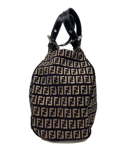 FENDI（フェンディ）FENDI (フェンディ) ズッキーノハンドバッグ ブラウンの古着・服飾アイテム