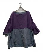 MOYURUモユル）の古着「切替ブラウス」｜パープル