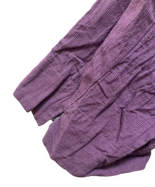 MOYURU（モユル）MOYURU (モユル) 切替ブラウス パープル サイズ:M-Ⅼの古着・服飾アイテム