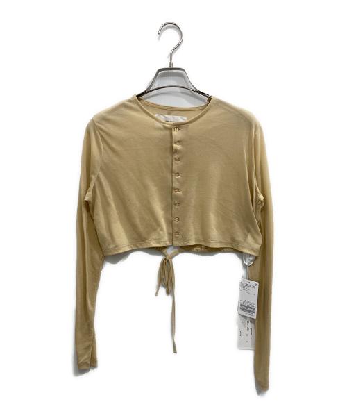 JANE SMITH（ジェーンスミス）JANE SMITH (ジェーンスミス) SHEER SHORT カーディガン ベージュ サイズ:F 未使用品の古着・服飾アイテム