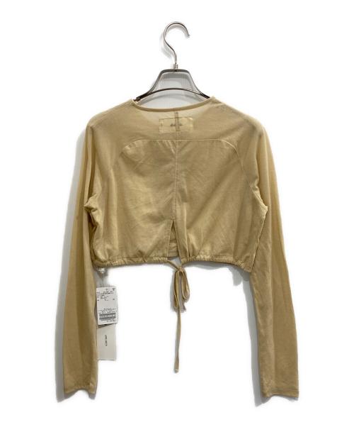 JANE SMITH（ジェーンスミス）JANE SMITH (ジェーンスミス) SHEER SHORT カーディガン ベージュ サイズ:F 未使用品の古着・服飾アイテム