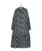 JUSTジャスト）の古着「フラワープリントドレス」｜グリーン