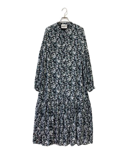 JUST（ジャスト）JUST (ジャスト) フラワープリントドレス グリーン サイズ:Ｓの古着・服飾アイテム