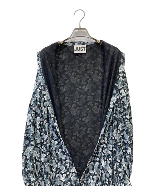 JUST（ジャスト）JUST (ジャスト) フラワープリントドレス グリーン サイズ:Ｓの古着・服飾アイテム