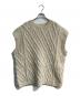 nest Robe（ネストローブ）の古着「Peruvian wool hand knit cable vest　01224-1001」｜ホワイト
