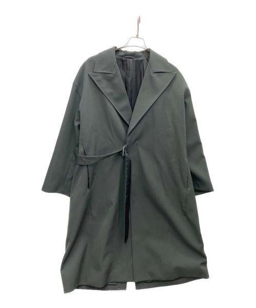 PUBLIC TOKYO（パブリックトウキョウ）PUBLIC TOKYO (パブリックトウキョウ) 含浸ウールギャバタイロッケンオーバーコート オリーブ サイズ:SIZE2の古着・服飾アイテム