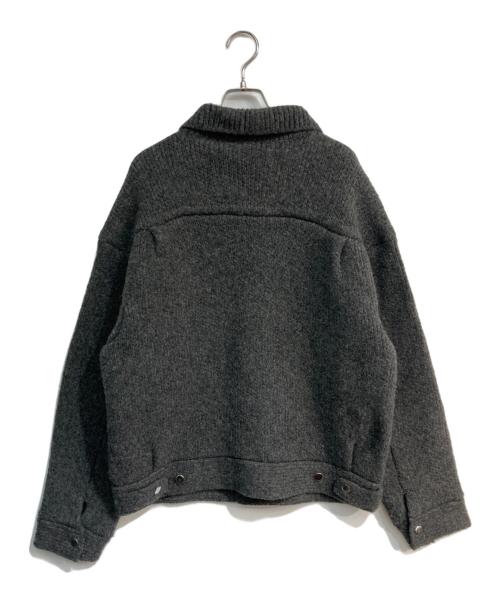 NKNIT（ンニット）NKNIT (ンニット) KNIT blouson　24AW-N002 グレー サイズ:2の古着・服飾アイテム