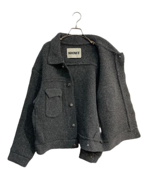 NKNIT（ンニット）NKNIT (ンニット) KNIT blouson　24AW-N002 グレー サイズ:2の古着・服飾アイテム