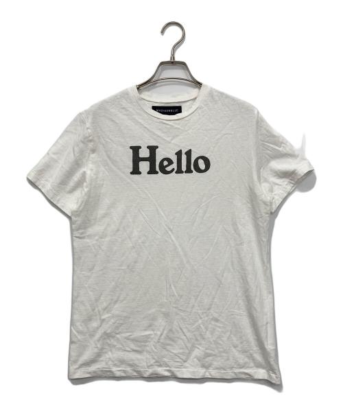 MADISON BLUE（マディソンブルー）MADISON BLUE (マディソンブルー) HELLO CREW NECK TEE ホワイト サイズ:2の古着・服飾アイテム