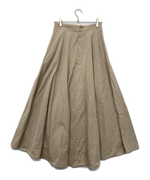 ATON（エイトン）ATON (エイトン) KYOTO TSURIZOME COTTON FLARED SKIRT/キョウトツリゾメ コットンフレアスカート ベージュ サイズ:02の古着・服飾アイテム