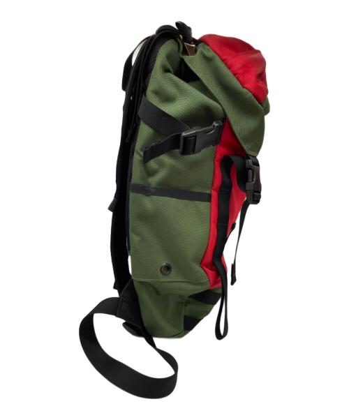 SUPREME（シュプリーム）SUPREME (シュプリーム) THE NORTH FACE (ザ ノース フェイス) Steep Tech Backpack グリーン×レッドの古着・服飾アイテム