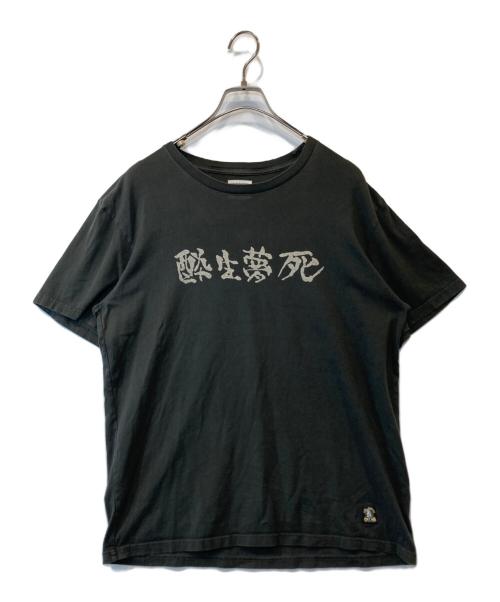 WACKO MARIA（ワコマリア）WACKO MARIA (ワコマリア) 酔生夢死 Tシャツ ブラック サイズ:Lの古着・服飾アイテム