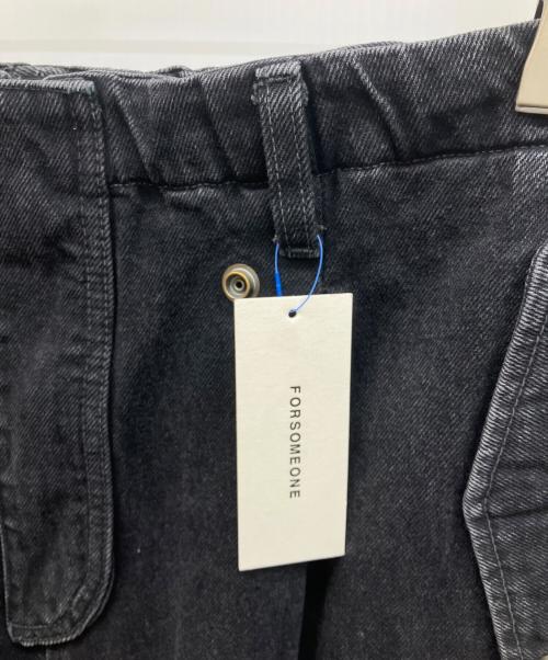 FORSOMEONE（フォーサムワン）FORSOMEONE (フォーサムワン) 8POCKET CARGO DENIM ブラック サイズ:50の古着・服飾アイテム