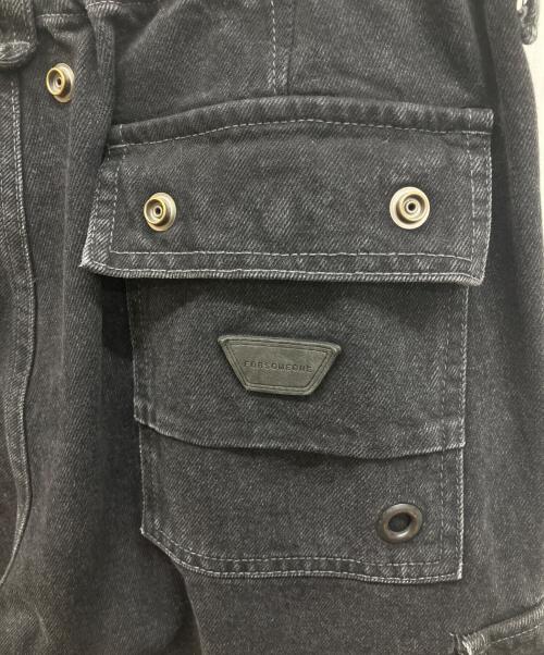 FORSOMEONE（フォーサムワン）FORSOMEONE (フォーサムワン) 8POCKET CARGO DENIM ブラック サイズ:50の古着・服飾アイテム